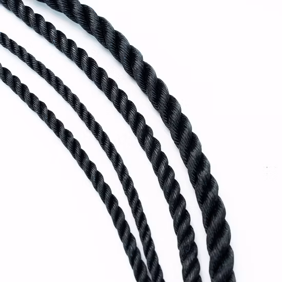 Cuerda de polipropileno trenzado de 3 hilos para correas de carga de camiones